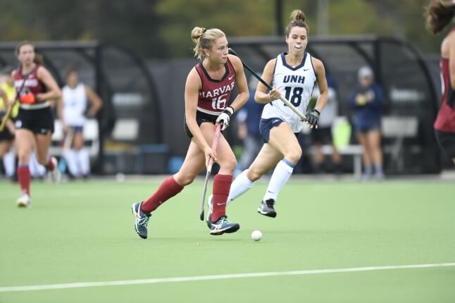 image of Soifra Murdoch playing field hockey